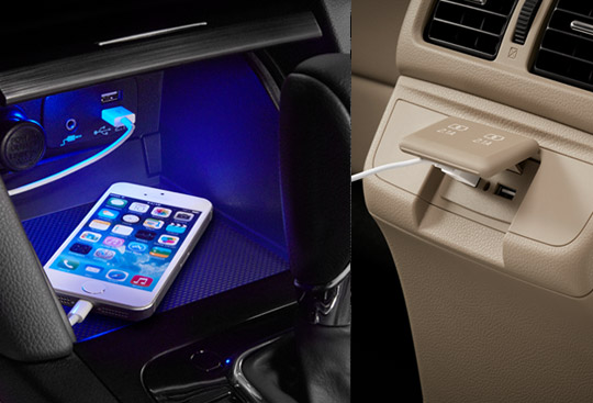 USB Power Outlet (Front and Rear)